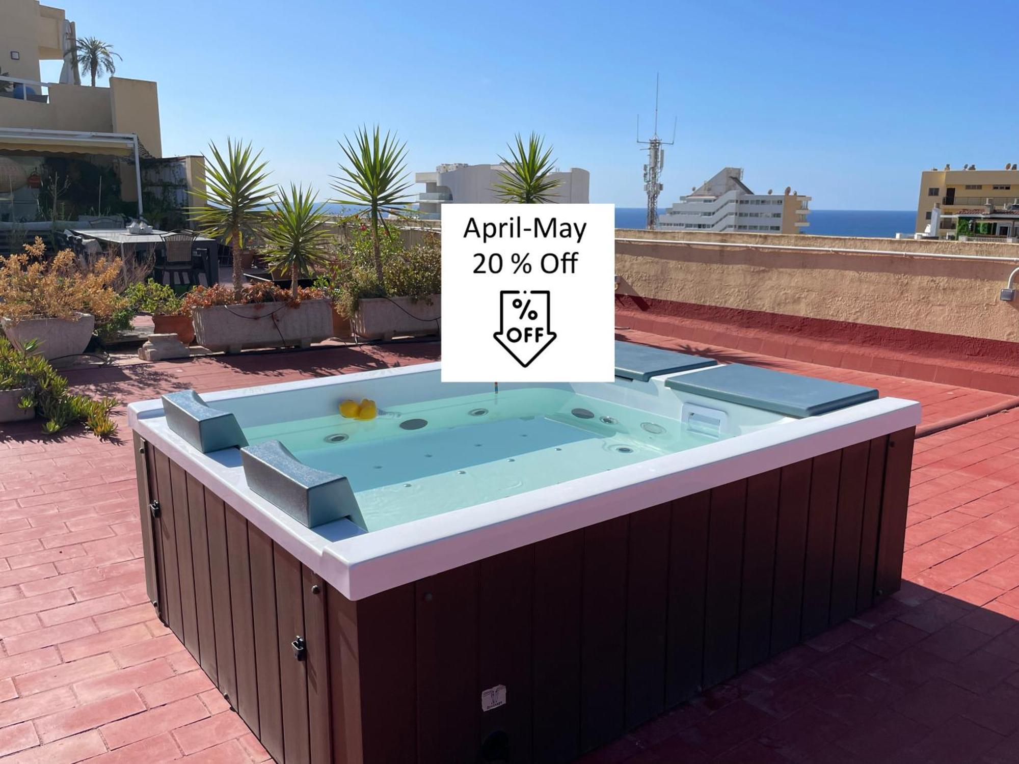 550 M2 Luxury Penthouse - Jacuzzi, Golf & Beach 贝纳尔马德纳 外观 照片